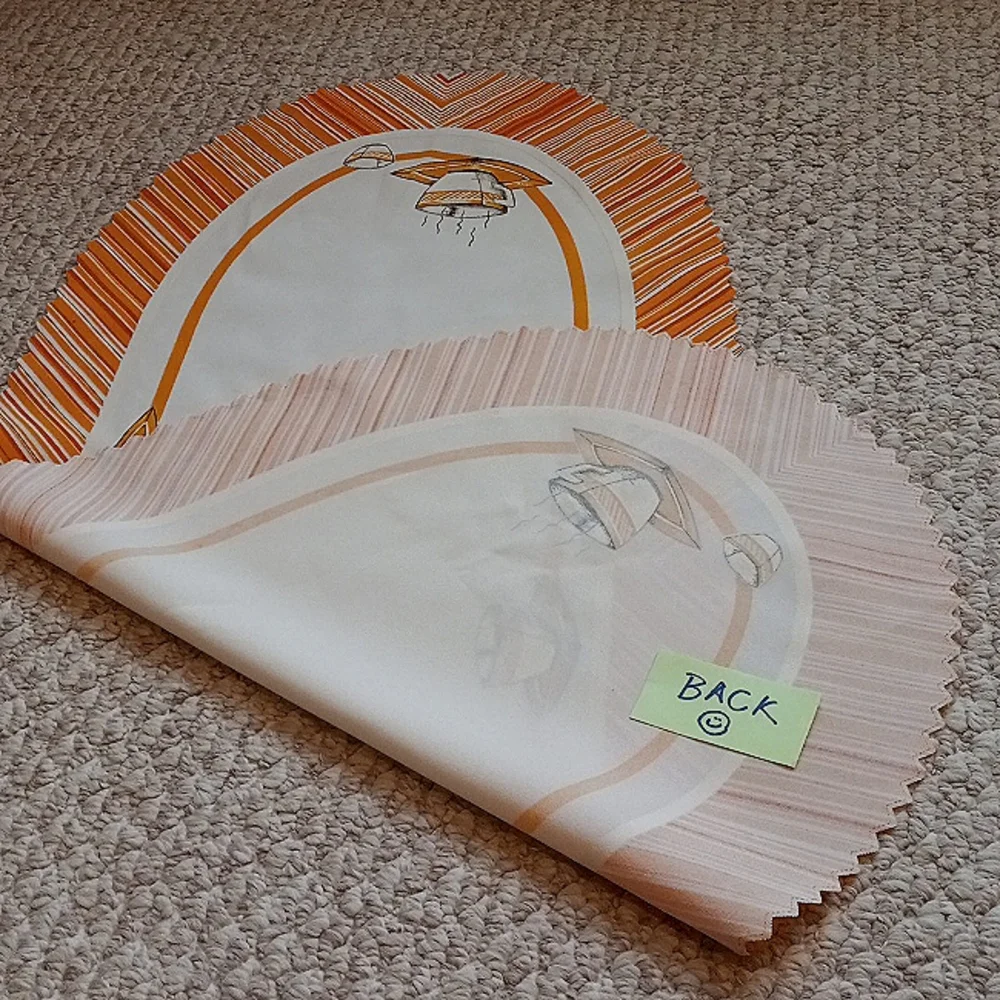 Vintage Printed Tablecloth under-makeup boho dainty chic Geometric Retro 70s - Picture 11 of 12